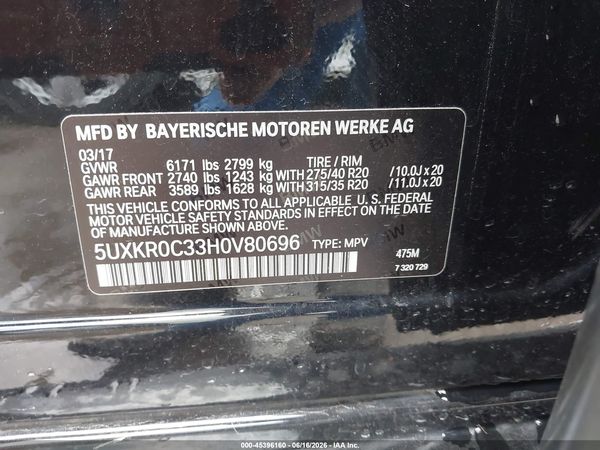2017 BMW X5 XDRIVE35I