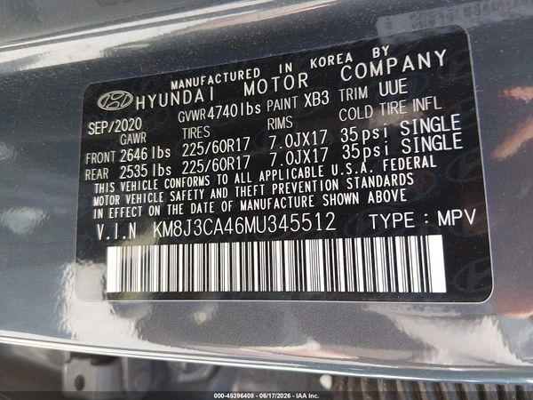 2021 HYUNDAI TUCSON VALUE