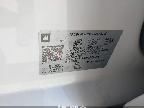 2018 CADILLAC ESCALADE ESV PLATINUM