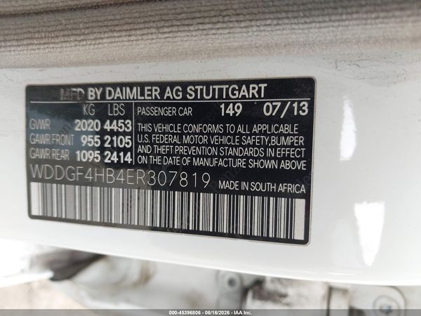 2014 MERCEDES-BENZ C 250 C250