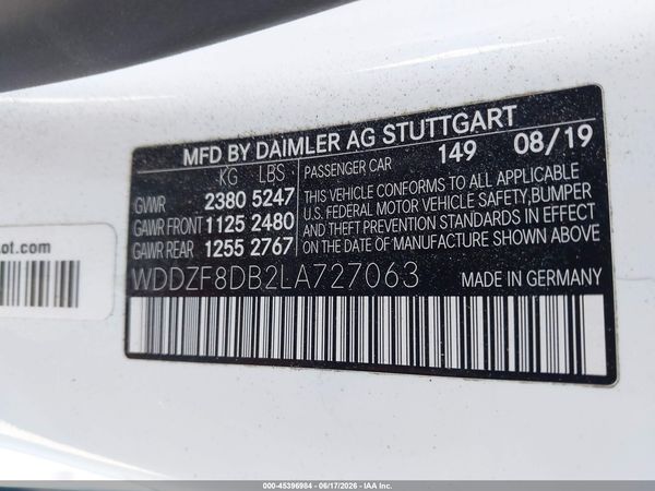 2020 MERCEDES-BENZ E 350 E350