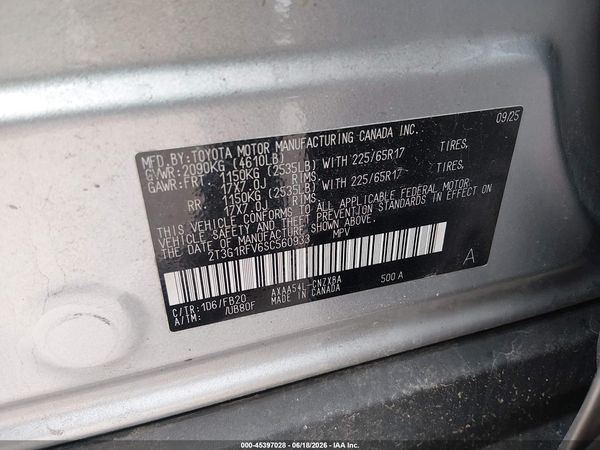 2025 TOYOTA RAV4 LE