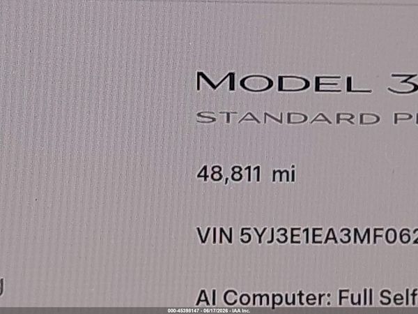 2021 TESLA MODEL 3