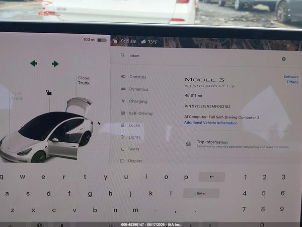 2021 TESLA MODEL 3