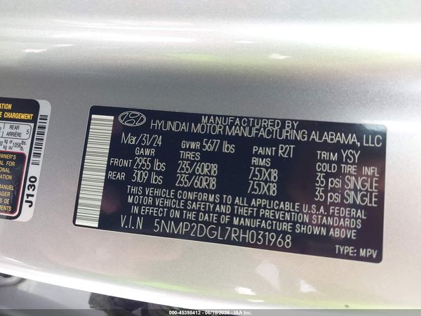 2024 HYUNDAI SANTA FE SEL