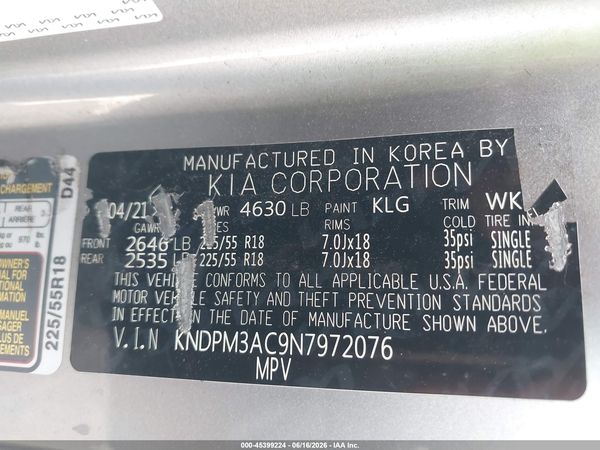 2022 KIA SPORTAGE LX