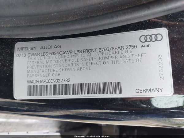 2014 AUDI A6 3.0T PREMIUM PLUS