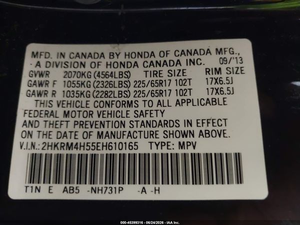 2014 HONDA CR-V EX