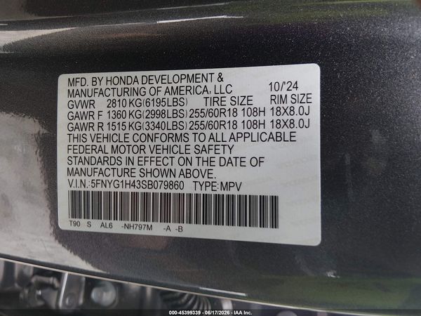 2025 HONDA PILOT EX-L