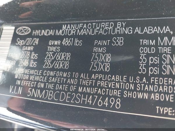 2025 HYUNDAI TUCSON SEL