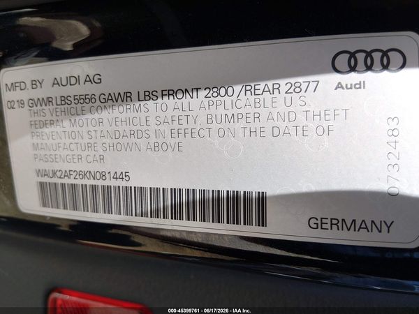 2019 AUDI A6 55 PREMIUM
