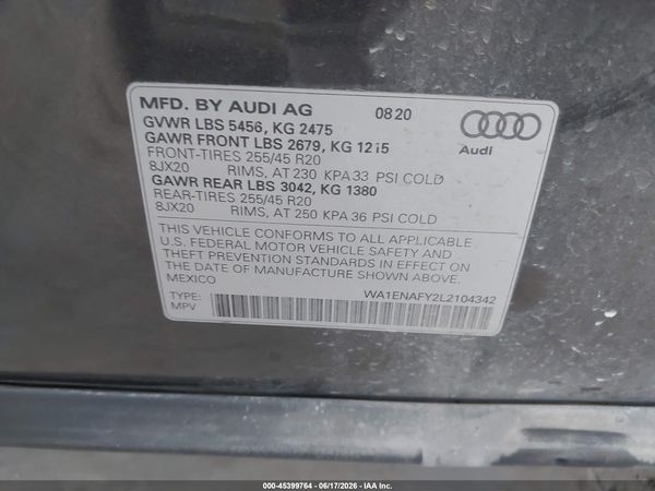 2020 AUDI Q5