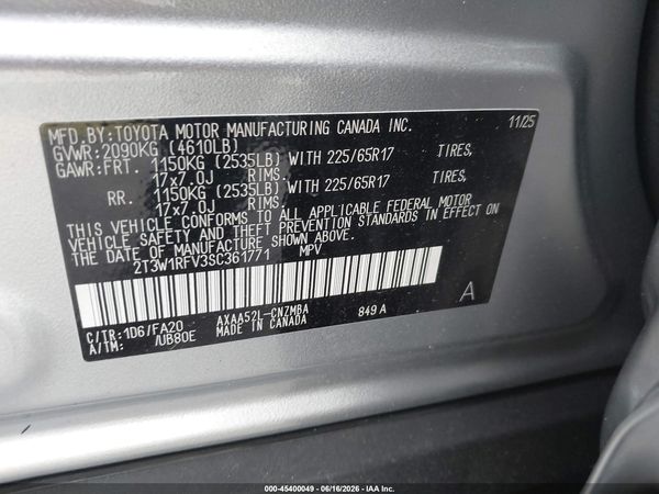 2025 TOYOTA RAV4 XLE