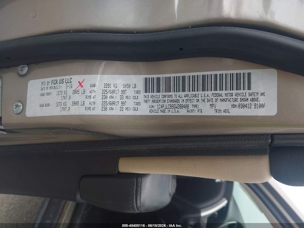 2016 JEEP CHEROKEE LATITUDE