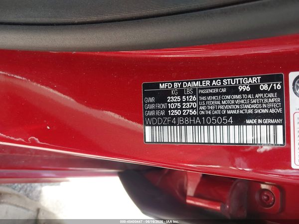 2017 MERCEDES-BENZ E 300 E300
