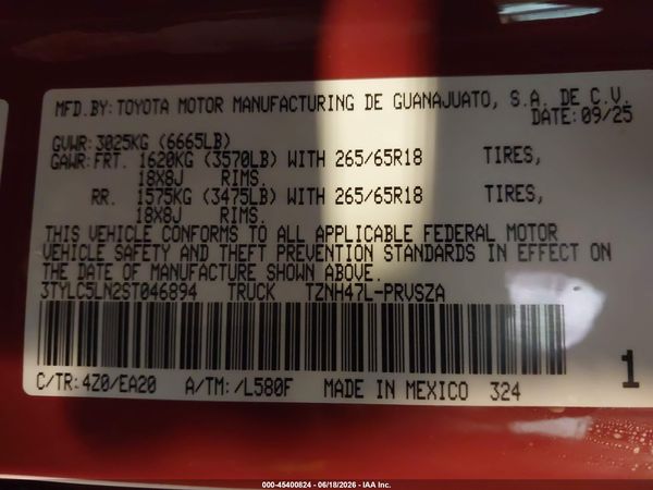 2025 TOYOTA TACOMA HYBRID TRD SPORT 4WD