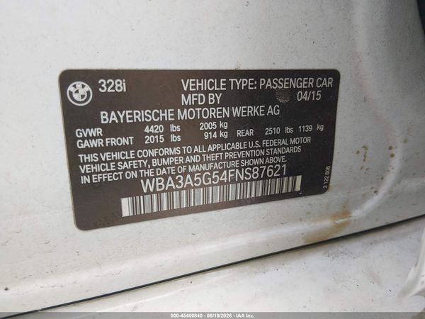 2015 BMW 328I SA