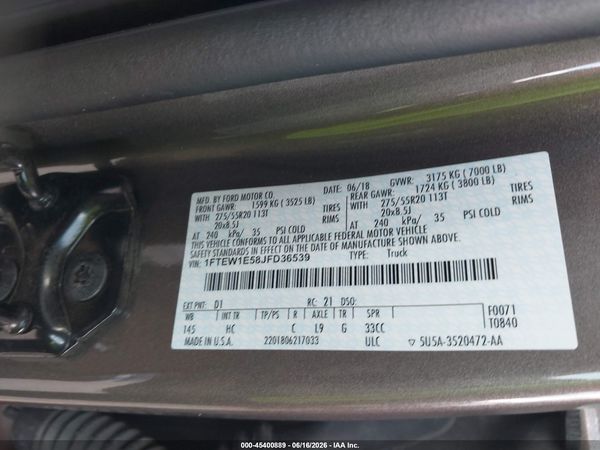 2018 FORD F-150