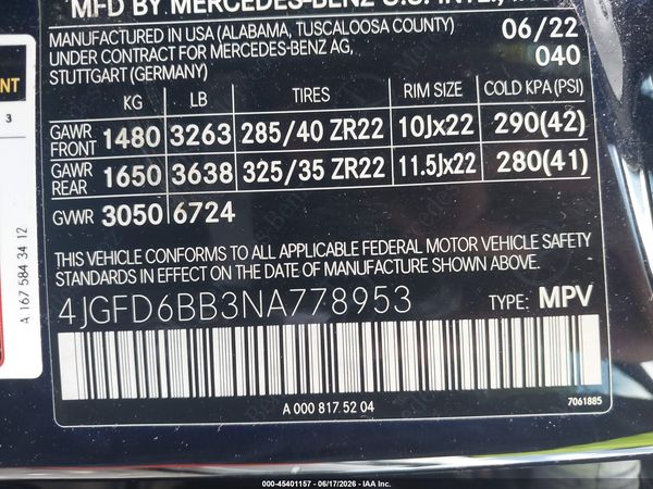 2022 MERCEDES-BENZ AMG GLE 53 COUPE 4MATIC