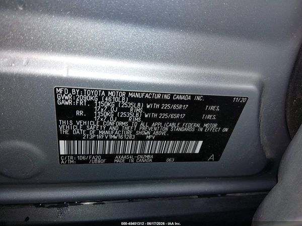 2021 TOYOTA RAV4 XLE