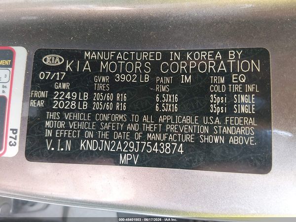 2018 KIA SOUL Base