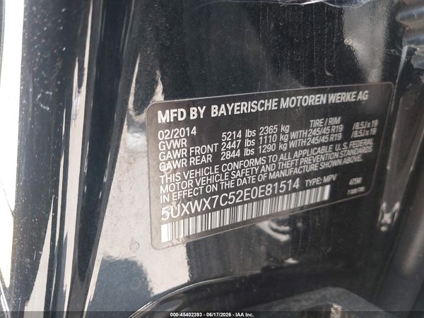 2014 BMW X3 XDRIVE35I
