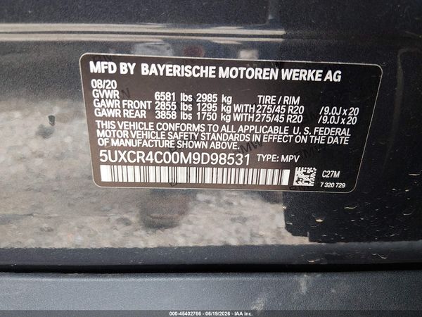 2021 BMW X5 SDRIVE40I
