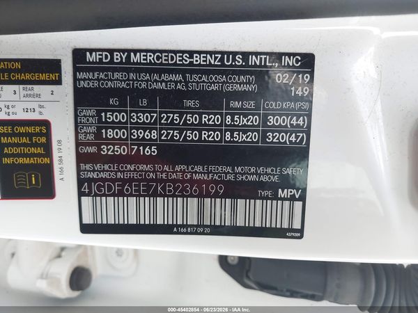 2019 MERCEDES-BENZ GLS 450 4MATIC