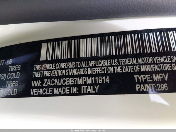 2021 JEEP RENEGADE LATITUDE FWD
