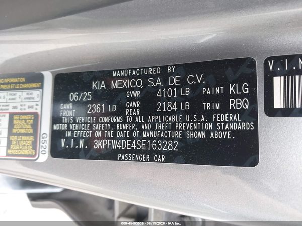 2025 KIA K4 GT-LINE