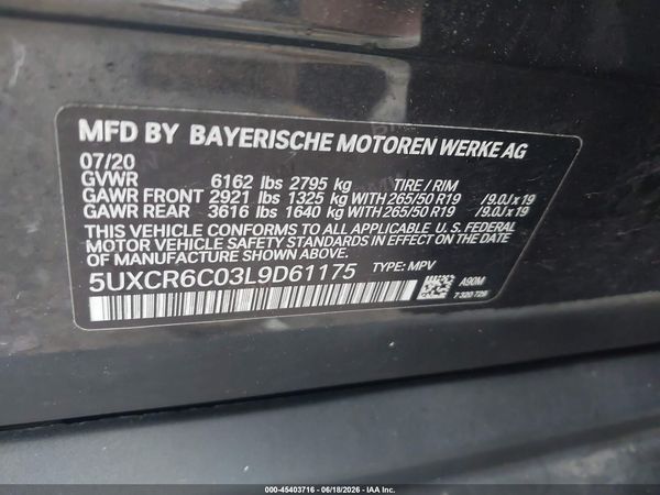 2020 BMW X5 XDRIVE40I