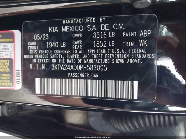 2023 KIA RIO S