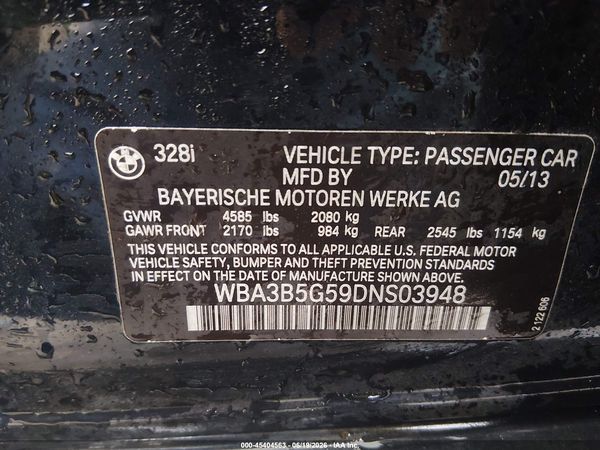 2013 BMW 328I XDRIVE