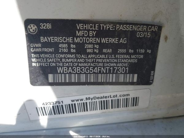 2015 BMW 328I XDRIVE