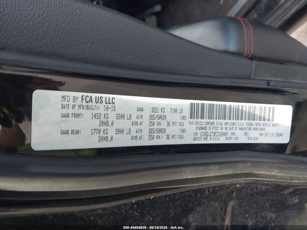 2015 DODGE DURANGO R/T