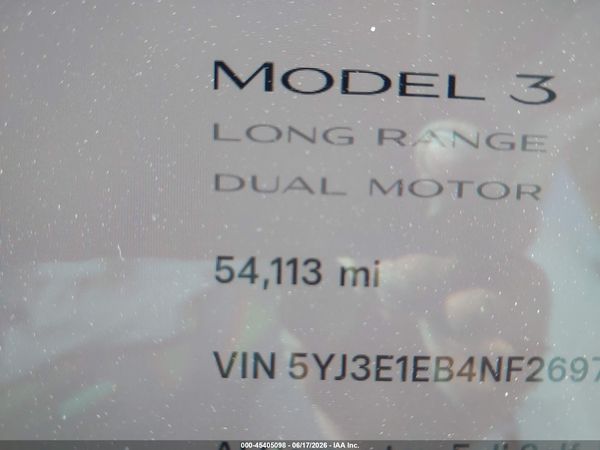 2022 TESLA MODEL 3