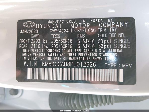2023 HYUNDAI KONA SE