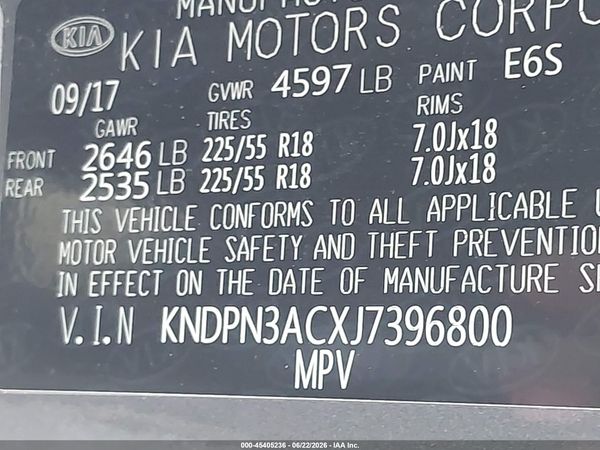 2018 KIA SPORTAGE EX