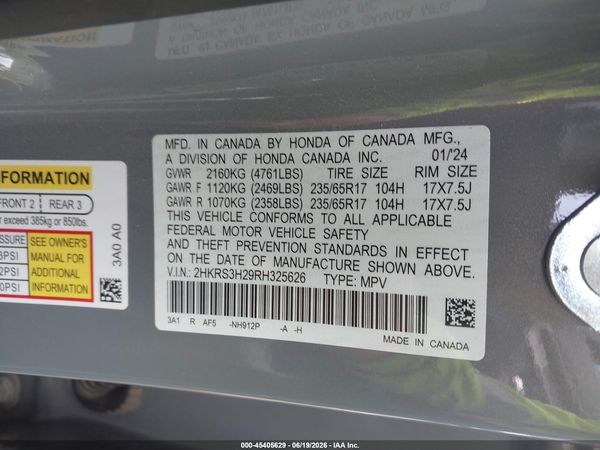 2024 HONDA CR-V LX 2WD