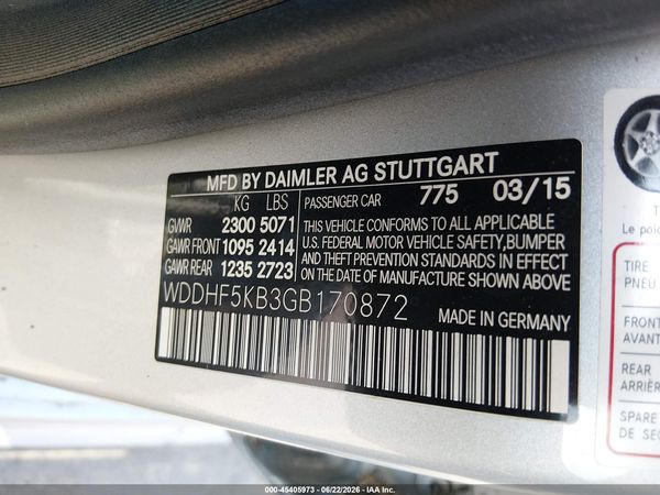 2016 MERCEDES-BENZ E 350 E350