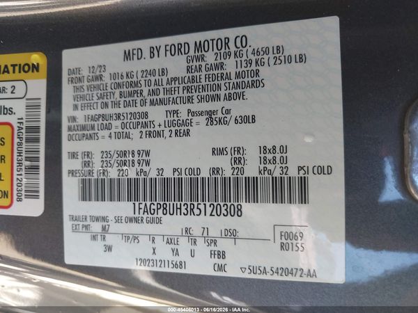 2024 FORD MUSTANG