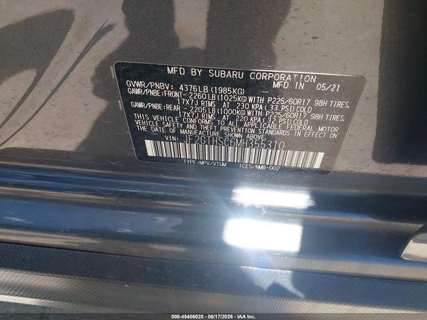 2021 SUBARU CROSSTREK SPORT