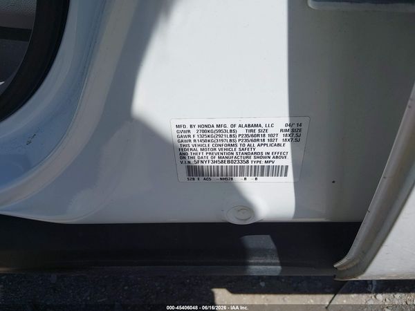 2014 HONDA PILOT EX-L
