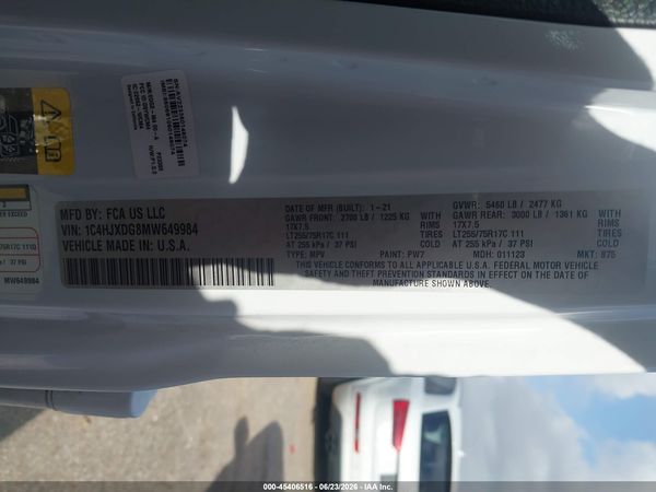 2021 JEEP WRANGLER UNLIMITED WILLYS 4X4