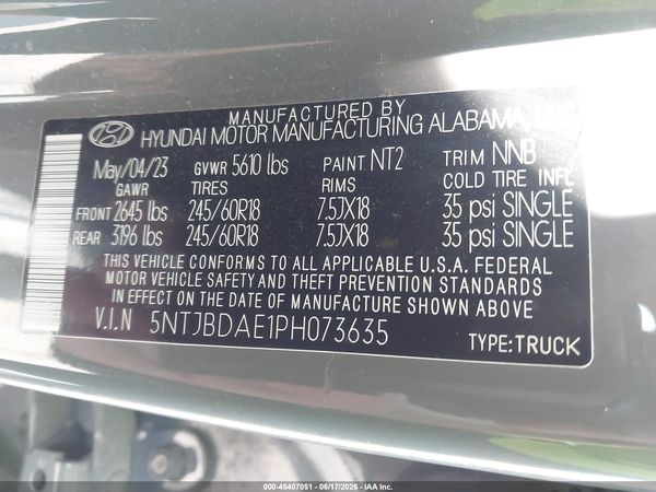 2023 HYUNDAI SANTA CRUZ SEL