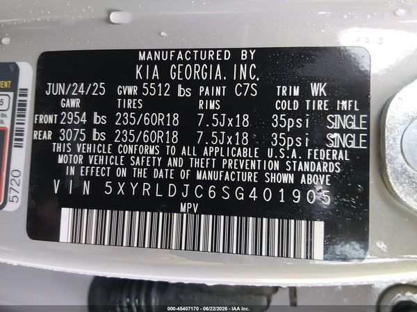 2025 KIA SORENTO S