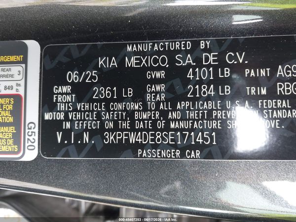 2025 KIA K4 GT-LINE