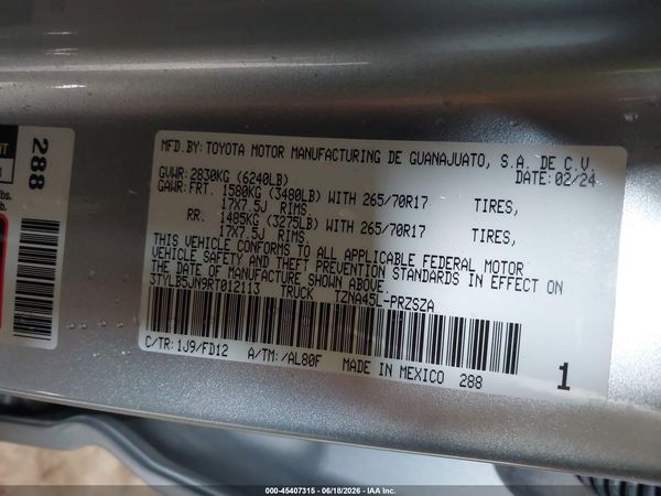 2024 TOYOTA TACOMA TRD OFF ROAD