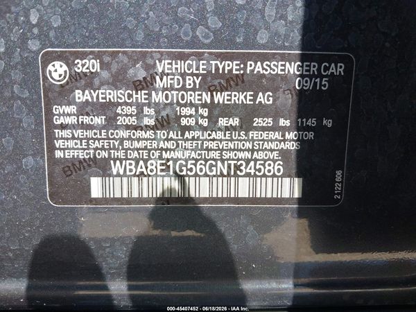 2016 BMW 320I SA