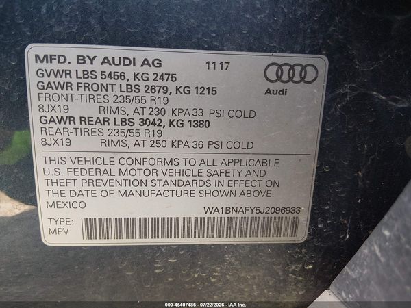 2018 AUDI Q5